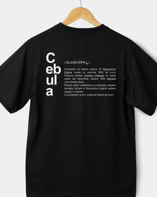Cebula, koszulka męska, czarna