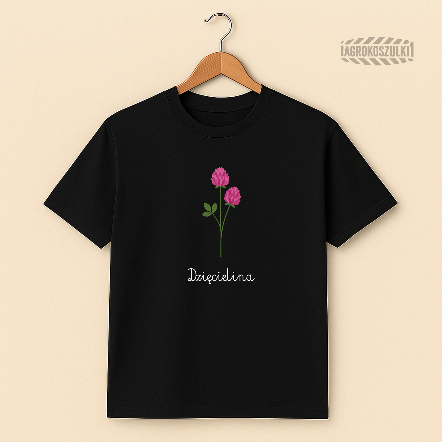 Dzięcielina – minimalistyczna koszulka botaniczna