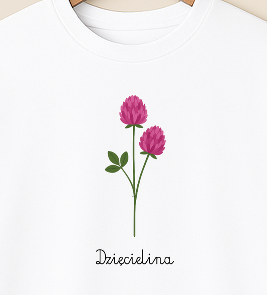 Dzięcielina – minimalistyczna koszulka botaniczna