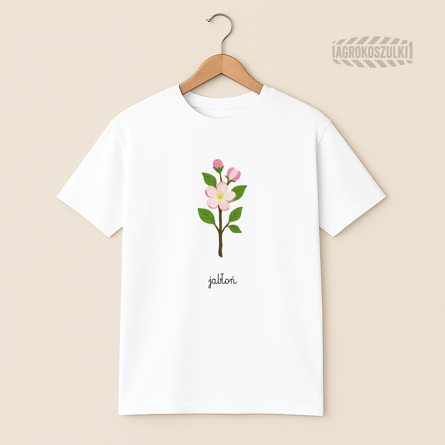 Jabłoń – minimalistyczna koszulka botaniczna