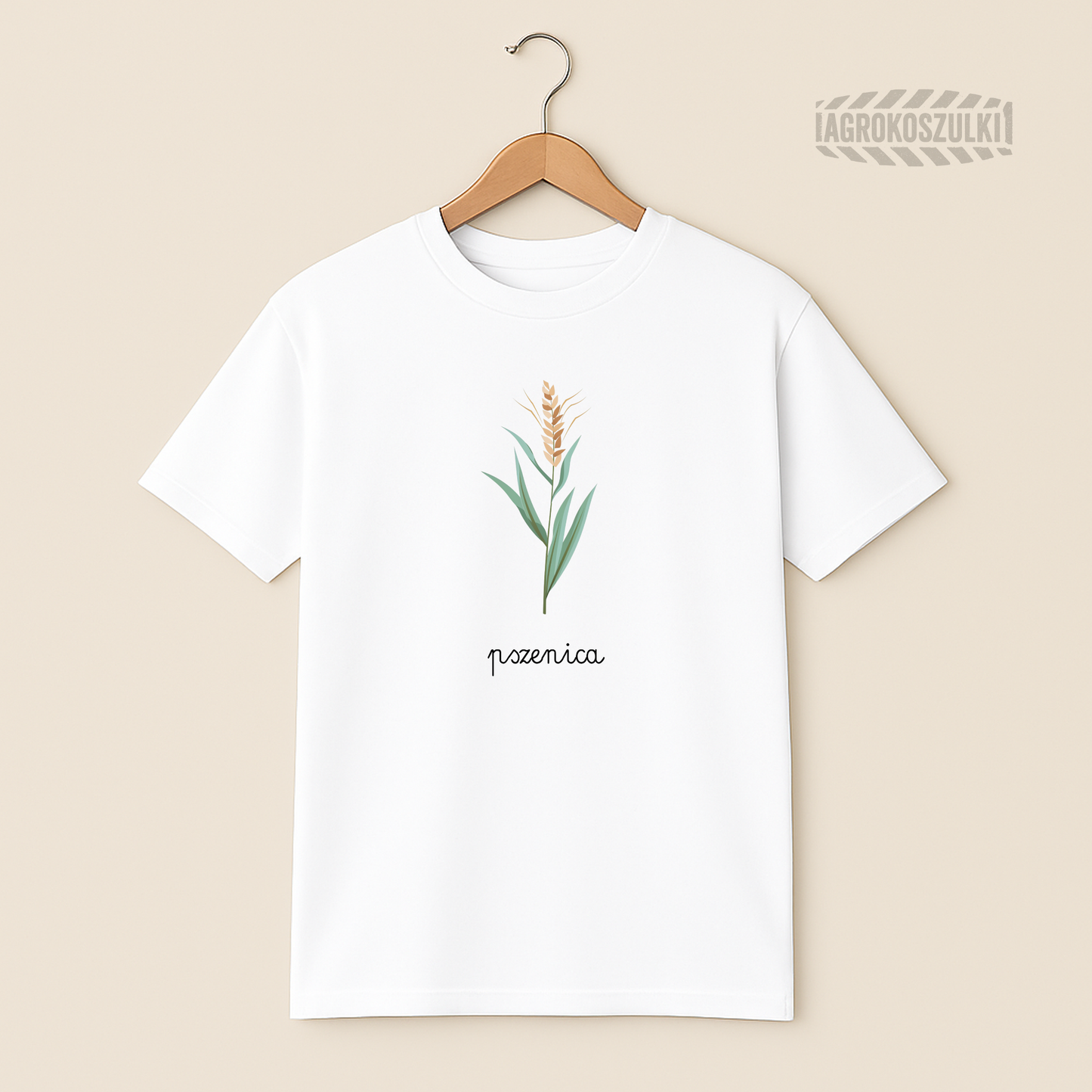 Pszenica – minimalistyczna koszulka botaniczna
