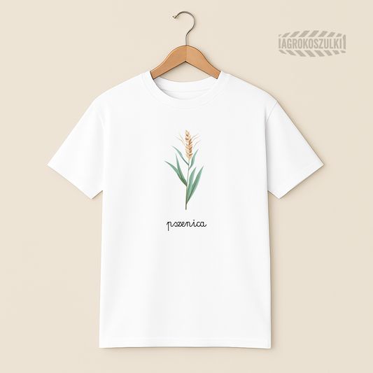 Pszenica – minimalistyczna koszulka botaniczna