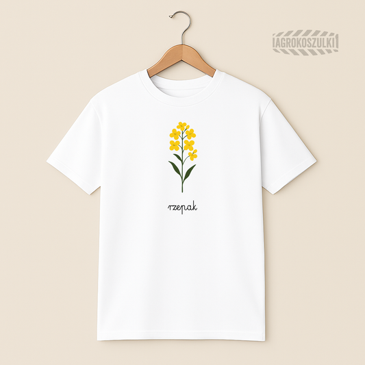 Rzepak – minimalistyczna koszulka botaniczna