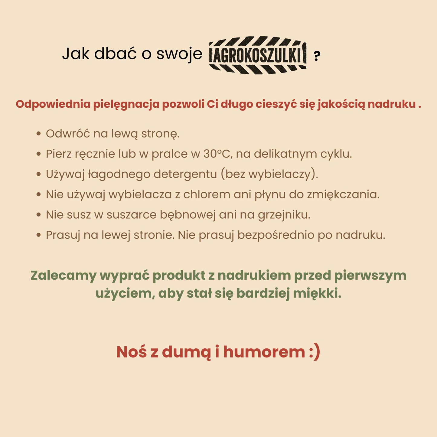 LORD, koszulka rolnicza z humorem